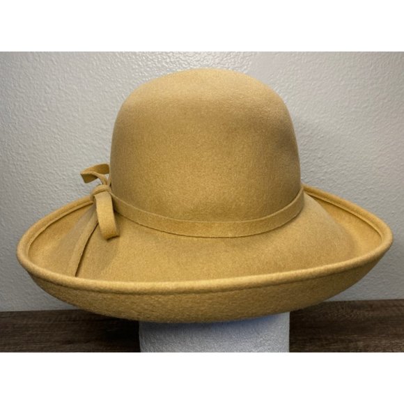 Scala Collezione Womens Rolled Brim Fedora Hat 100% Wool - New With Tag - Picture 3 of 9